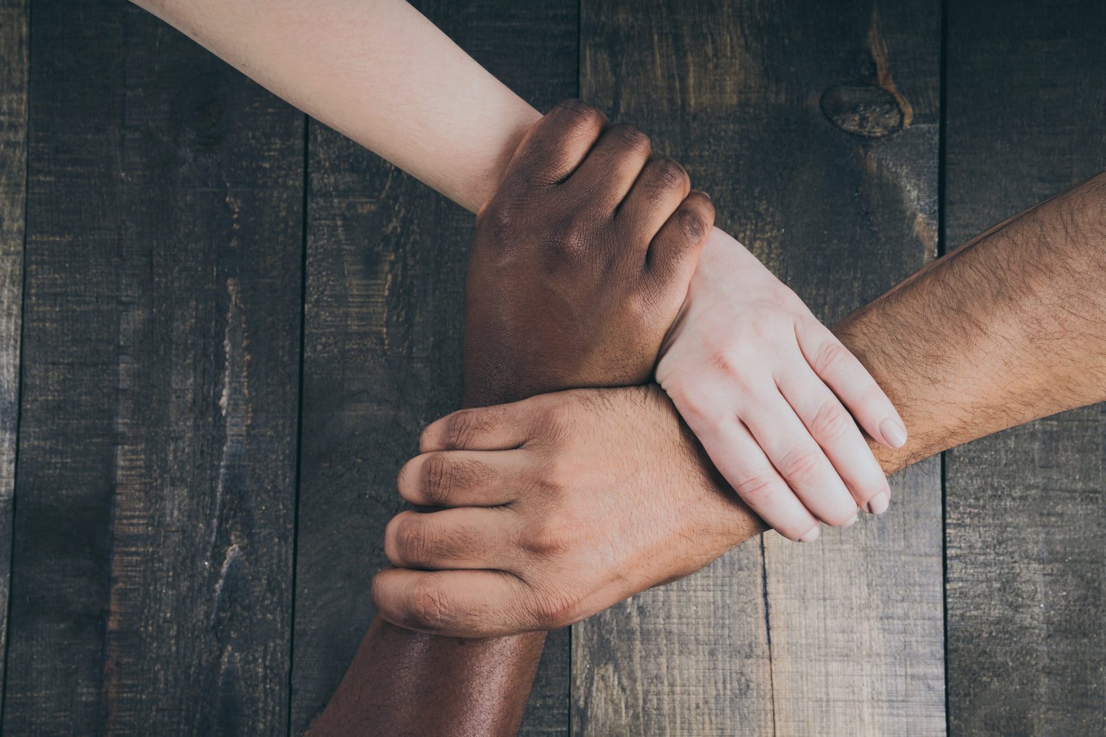Manos unidas, símbolo de comunidad y solidaridad